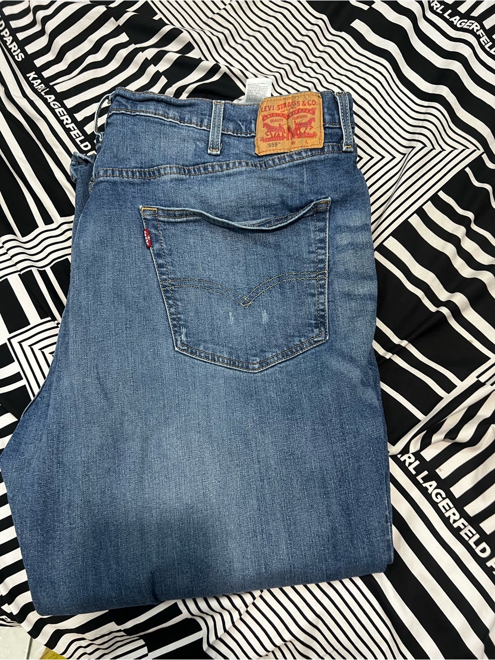 Levi's Medium Blue Denim Jeans with Signature Patch